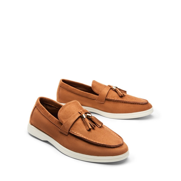 Slip On Casual Loafers - TAN-SUEDE - 5